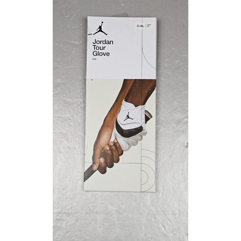 Jordan‎ Brand Golf Tour Glove Mens Size XL. Right Hand Regular White Black NEW.